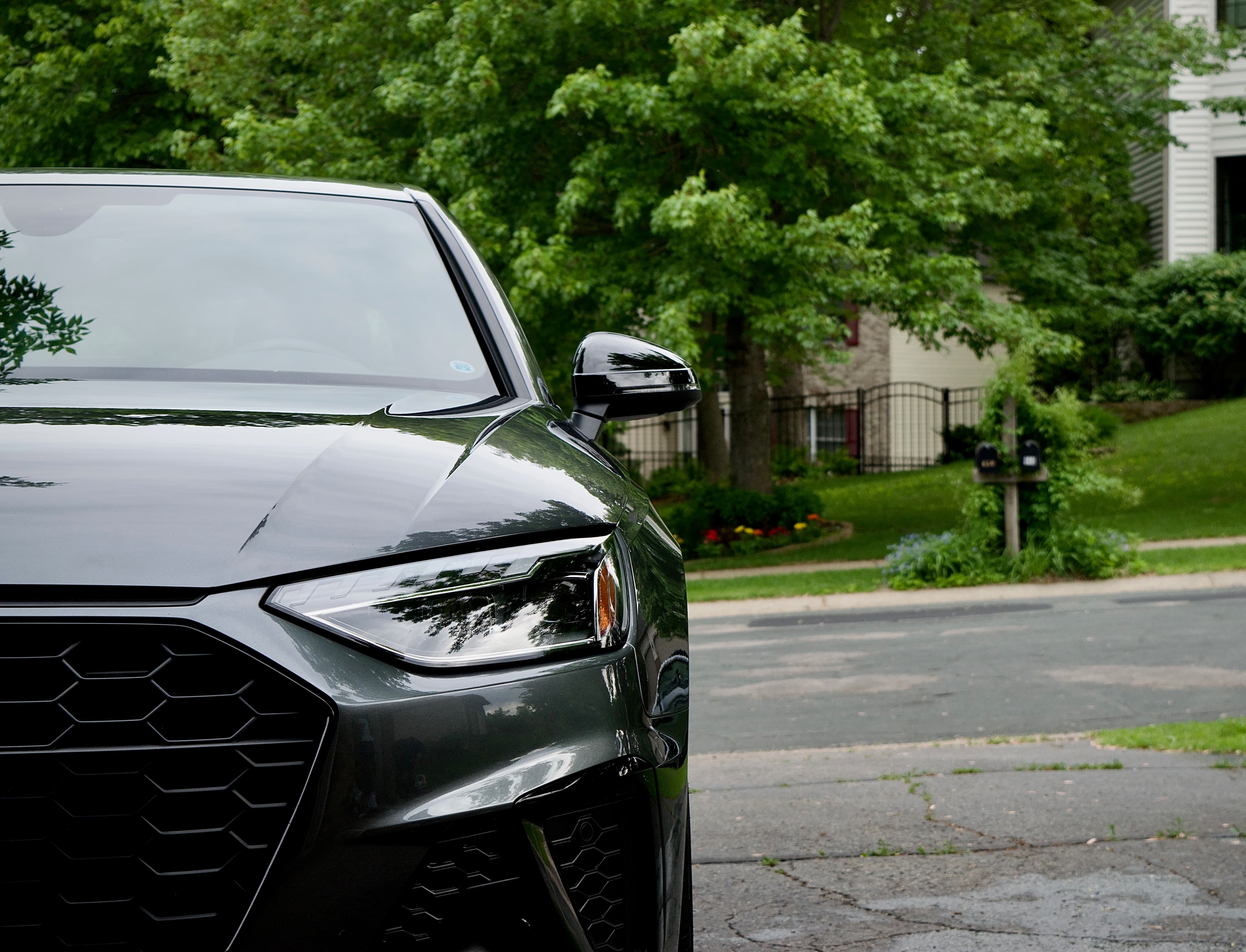 audi a4 with a clean exterior
